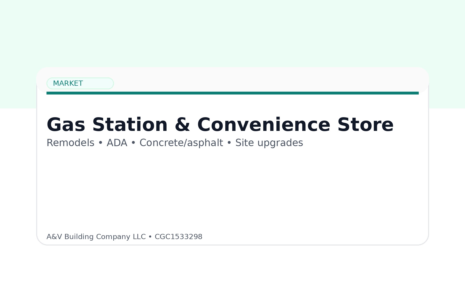 Gas Stations & C‑Stores